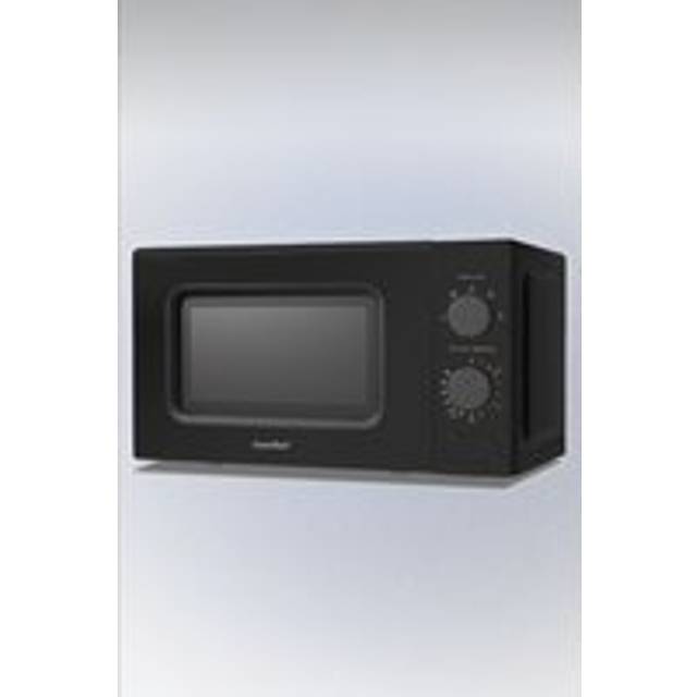 Living And Home 700W 20L Microwave Oven With 5 Cooking Power Levels, Quick Defrost Function, And Kitchen Manual Timer In Black - One Size