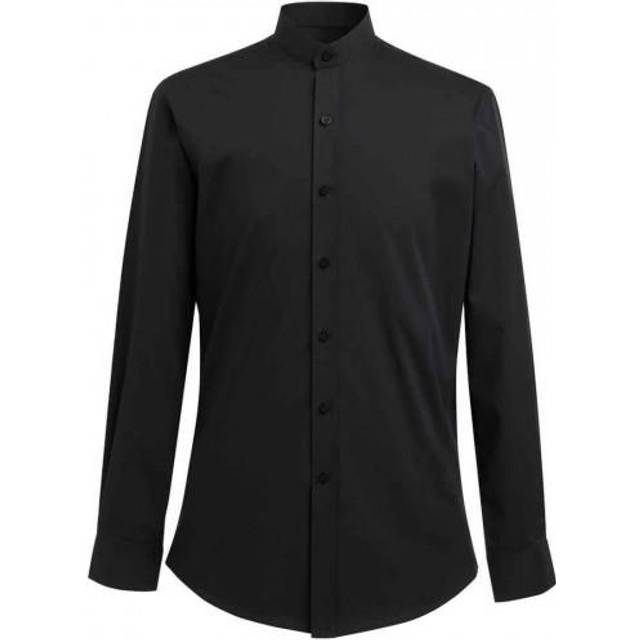 Volterra Grandad Collar Formal Shirt - White - 15.5 in