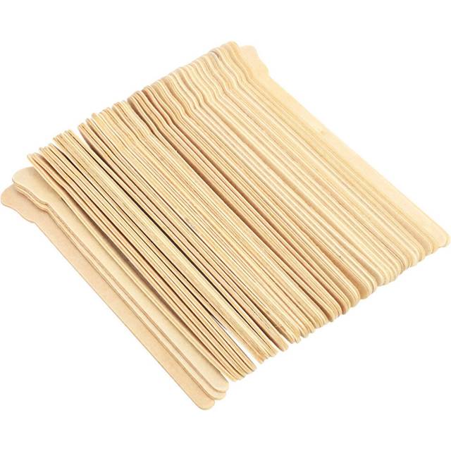 100 pcs waxing craft stick hair wax stick wooden spatula waxing