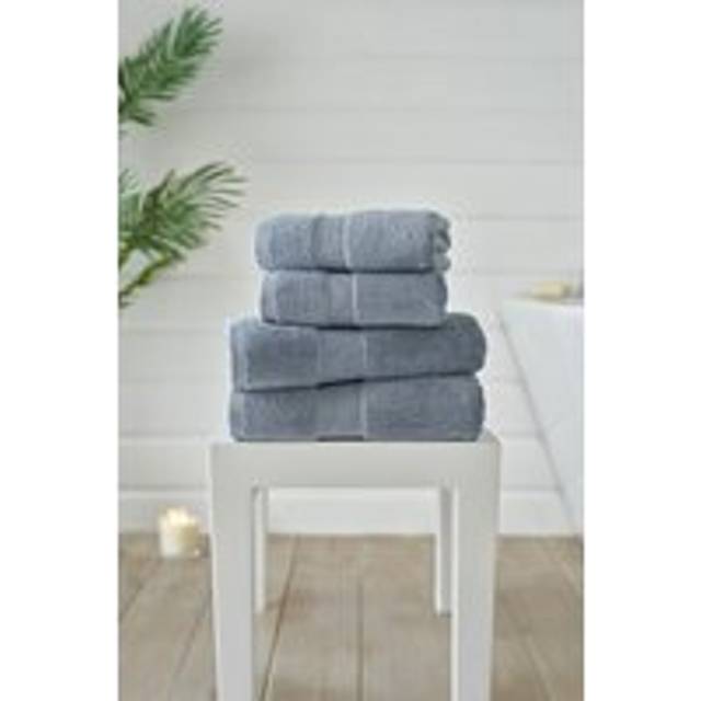 The Lyndon Company New Boston Towel – 800Gsm Combed 100% Cotton Luxury Spa Quality In Blue - Bath Towel