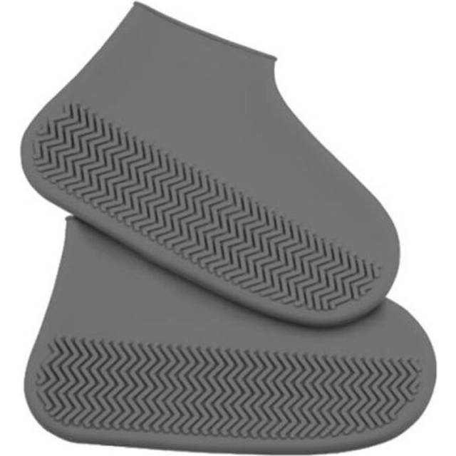 (gray, S(26-34) 1 Pair) Vintage Rubber Boots Reusable Latex Waterproof Rain Shoes Cover Non-Slip Silicone Overshoes Boot Covers Unisex Shoes Accessori