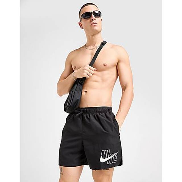 Nike Graphic Swim Shorts - Black - Mens - XS