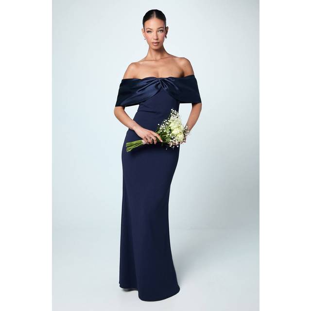 Coast navy bardot dress womens bridesmaids dresses