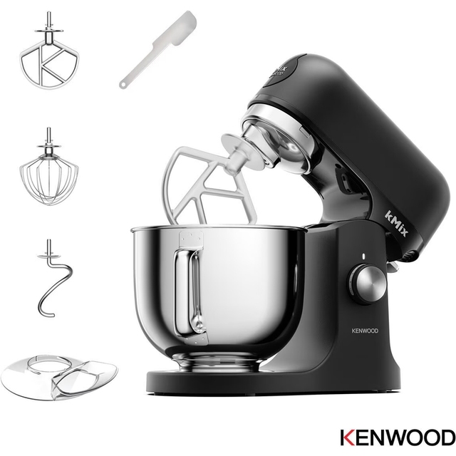 Kenwood kmix stand mixer, matt black, kmx751abk