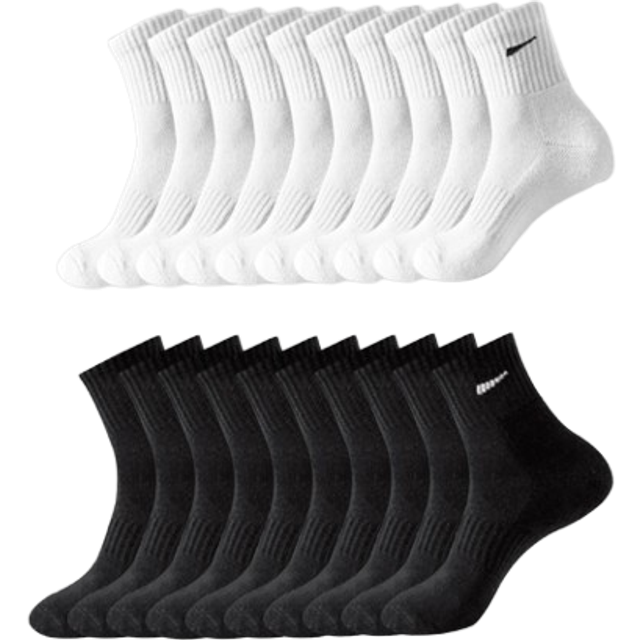 SHEIN 5 Pairs/10 Pairs/20 Pairs/30 Pairs Of Men&#39;s Casual Socks, Medium Length Socks, White Socks, Winter Socks, Black Socks, Deodorizing, Sports, Breathable