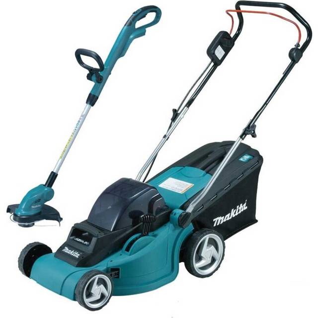 Makita DLM380Z 18v / 36v Cordless Lithium Battery Lawn Mower + DUR181 Strimmer