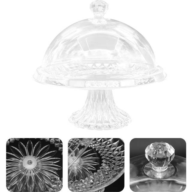 Acrylic food dome appetizer trays pastry stands kitchen serving platter