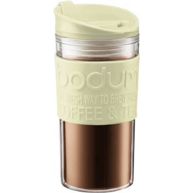 Bodum Travel Mug, dubbelvägg, plast, 0,35 l, svart, en storlek (1-pack)