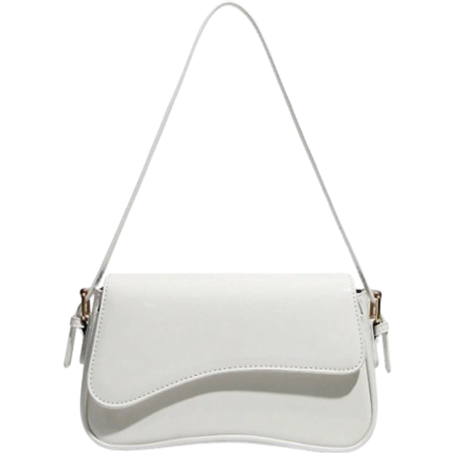 SHEIN Burgundy Bag - Minimalist Solid Color Women&#39;s Shoulder Bag, Flap Cover Shoulder Bag, Baguette Bag, Handbag, Underarm Bag, Square Bag. 1 Piece PU Leath
