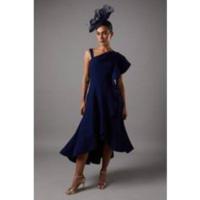 Coast navy fit & flare dress womens occasion dresses