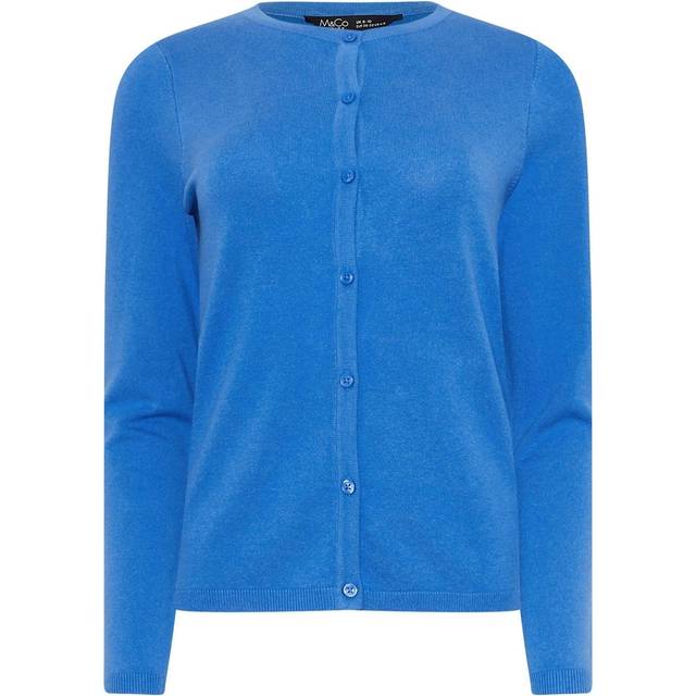 M&Co Petite Blue Button Up Cardigan 10-12 M&Co Petites