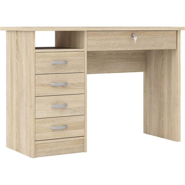 Function Plus Desk 5 Drawers In Oak