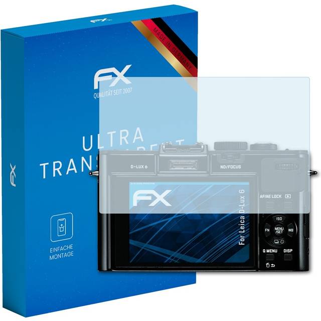 Atfolix 3x screen protection film for leica d-lux 6 screen protector clear