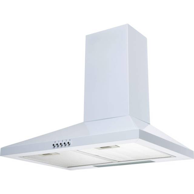 SIA CHL60WH 60cm White Pyramid 3 Speed Chimney Cooker Hood Kitchen Extractor Fan