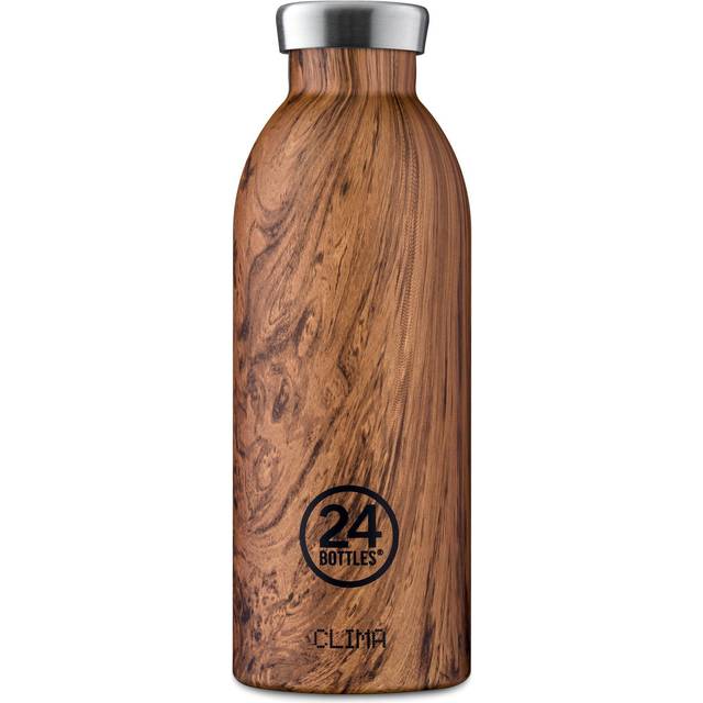 24bottles Clima 500ml Stainless Steel Wood Bottle