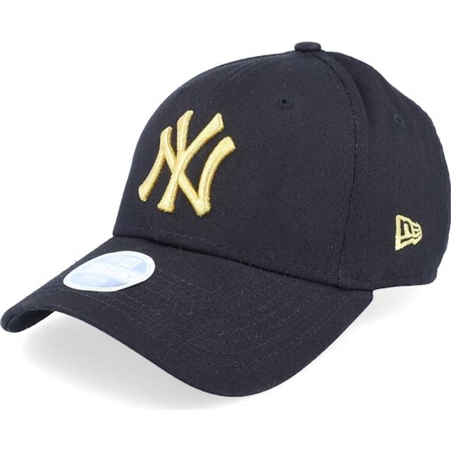 New Era 9Forty Damen Cap - METALLIC New York Yankees schwarz