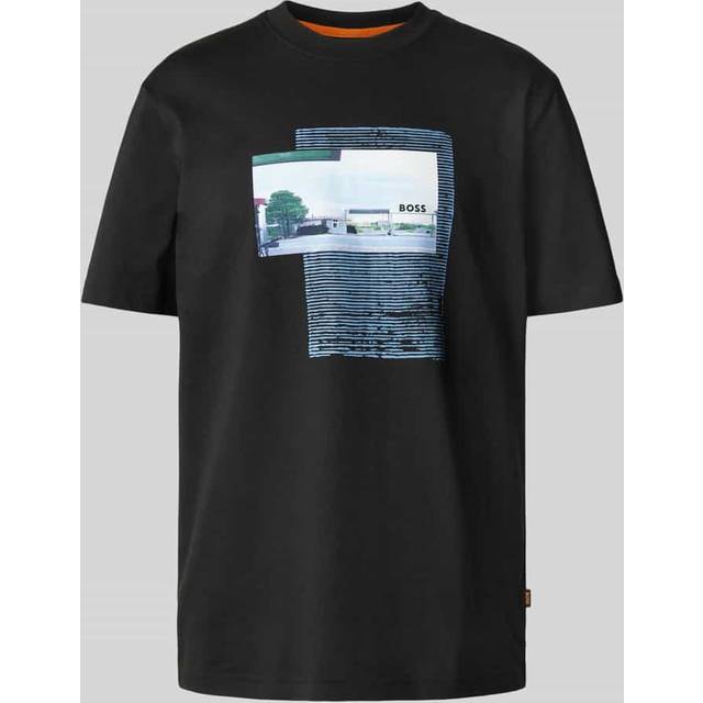BOSS Te_ontheway T-Shirt in Black | BOSS | Norton Barrie - M