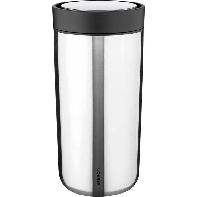 Stelton - To Go Click Vacuum Insulated Cup 0.4 L - Termomugg - Steel - Stock sale - W8 x H17 x L8 cm / 0.4 L