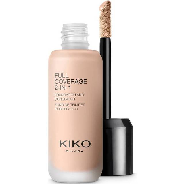 KIKO Milano Full Coverage 2-in-1 Foundation & Concealer 03 - CR 20 Cool Rose, 2 i 1 Foundation och concealer, överlägsen täckning