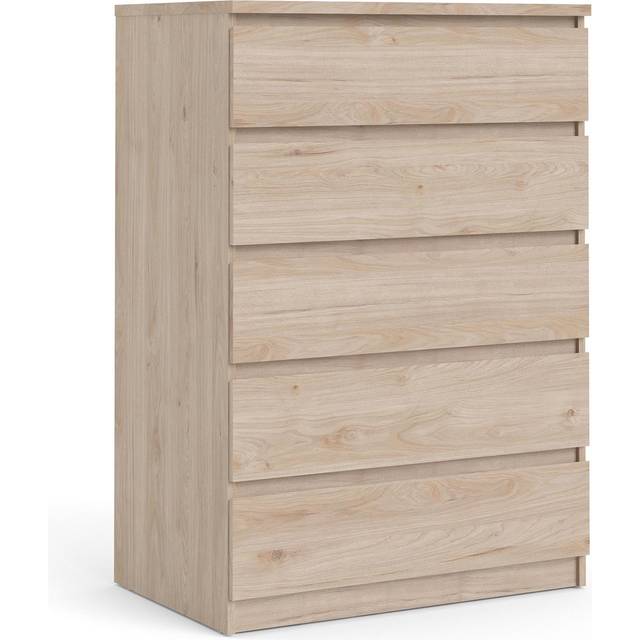Florence 5 Drawer Jackson Hickory Oak Chest of Drawers - Wood