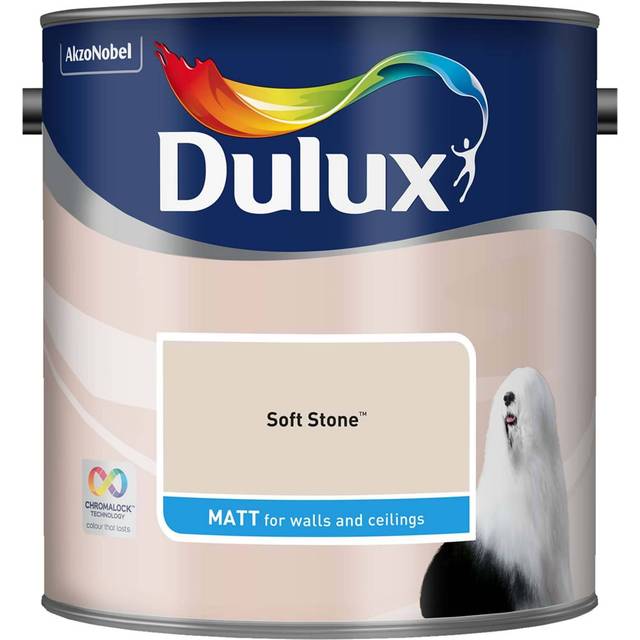 Dulux Matt Emulsion Paint - Soft Stone - 2.5L