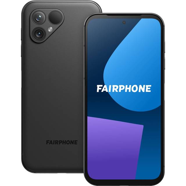 Fairphone 5 - 5G pekskärmsmobil - dual-SIM - RAM 6 GB / Internminne 128 GB - microSD slot - OLED-skärm - 6.46" - 2700 x 1224 pixlar (90 Hz) - 2 bakre