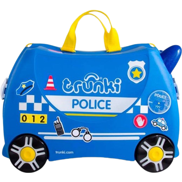 Trunki Ride-On Suitcase - Percy the Police Car