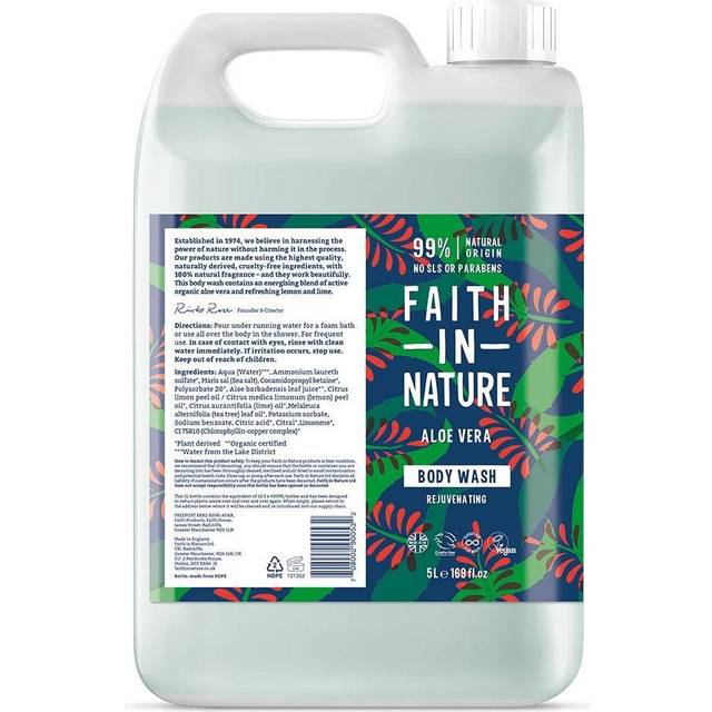 Faith in Nature Aloe Vera Body Wash - 5L