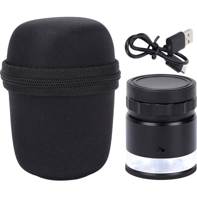 10X Loupe Measuring Magnifier 6LED Illuminated Jewelry Magnifying Glass USB Charging Magnifier