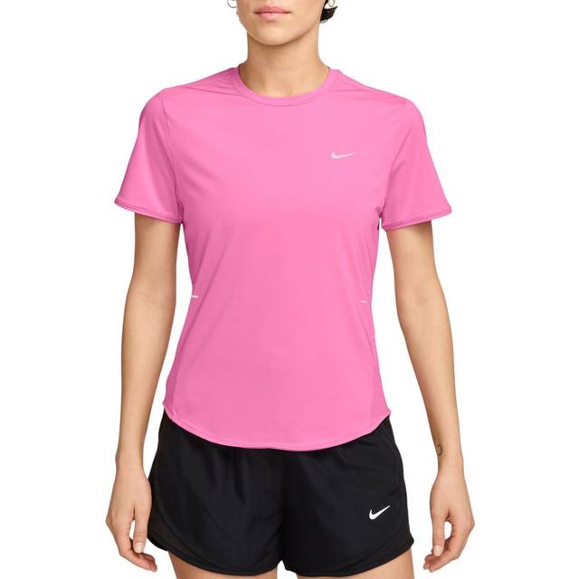 Nike Swift Women's Dri-FIT Short-Sleeve Running Top - Pink - Polyester/Elastane - XS (UK 4&#x2013;6)