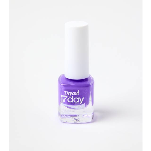 Depend 7Day Hybrid Polish Nail Polish Matte - Purple 5ml