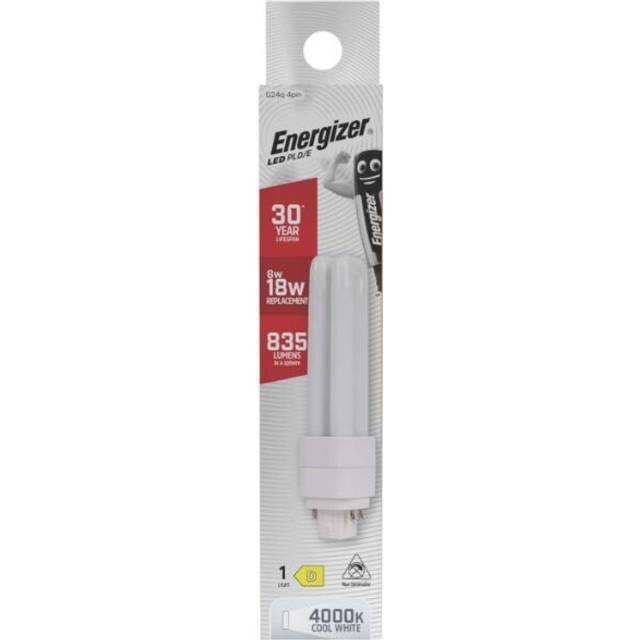 Energizer led pld e g24q 4 pin 6w 835lm 4000k (cool white) bulb bulbs s30425