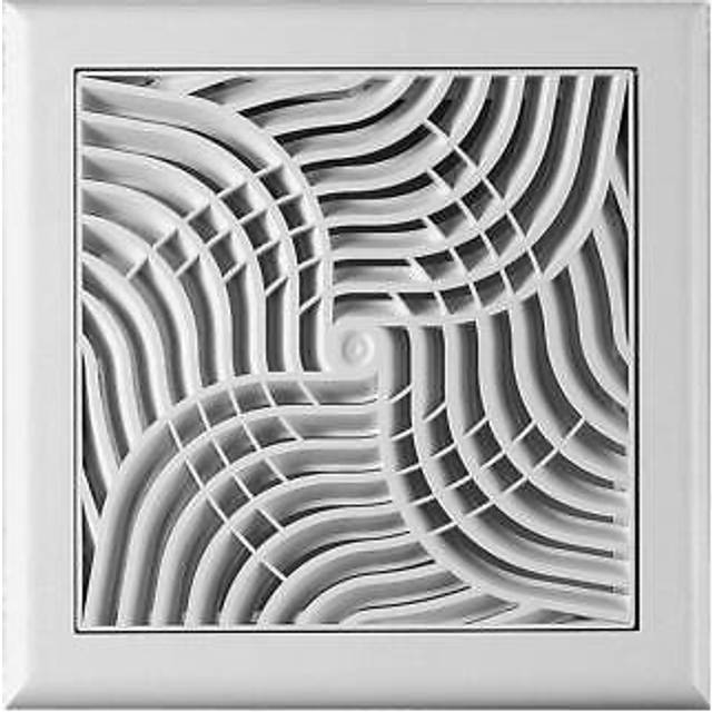 Air vent grill 190mm x 190mm with adjustable shutter and fly screen / net /