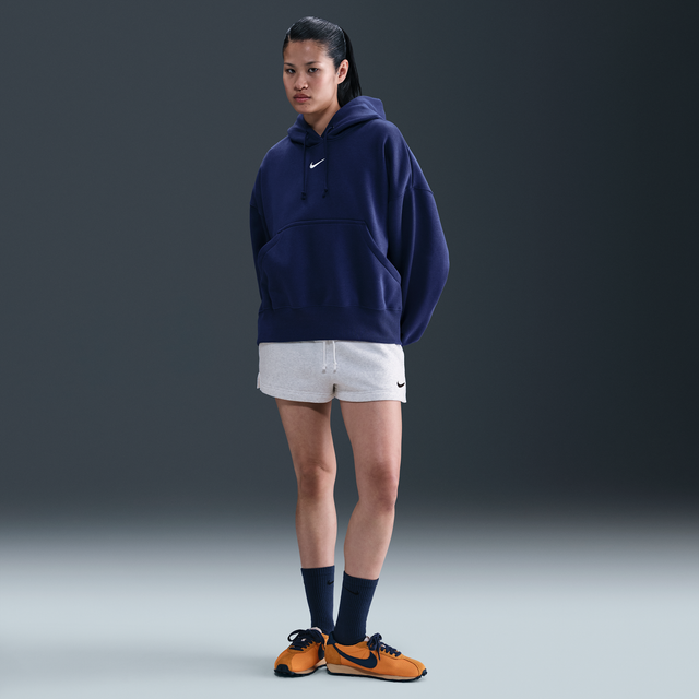 Nike Sportswear Phoenix Fleece Women's Mid-Rise 5cm (approx.) Shorts - Brown - Cotton/Polyester - M (UK 12&#x2013;14)