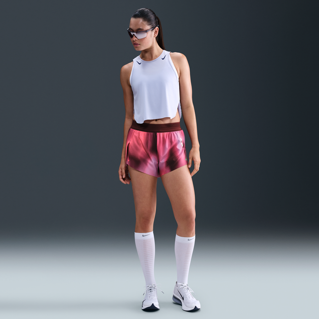 Nike AeroSwift 'Faith Kipyegon' Women's Dri-FIT ADV Mid-Rise 7.5cm (approx.) Brief-Lined Running Shorts - Purple - Polyester/Elastane - M (UK 12–14)