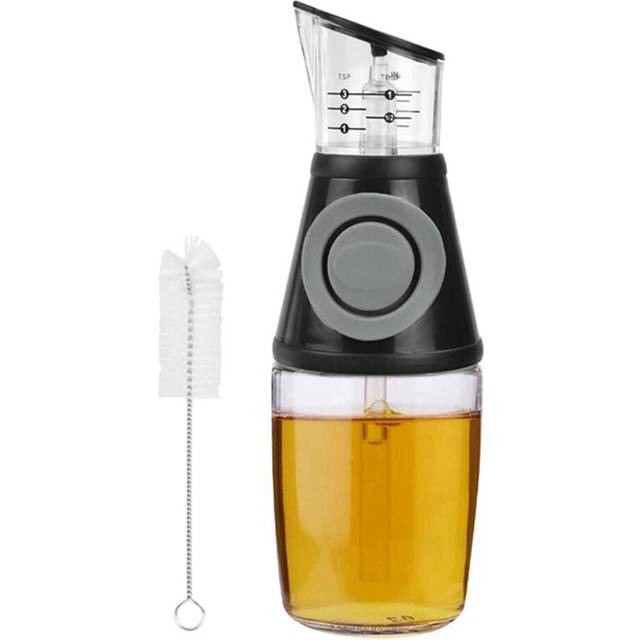 Oil Dispenser with Dosing Pump and Measuring Cup 250ML with Brush