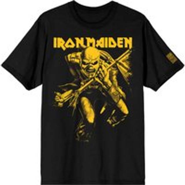 Iron Maiden 50 Trooper Crop Yellow Official Tee T-shirt Mens