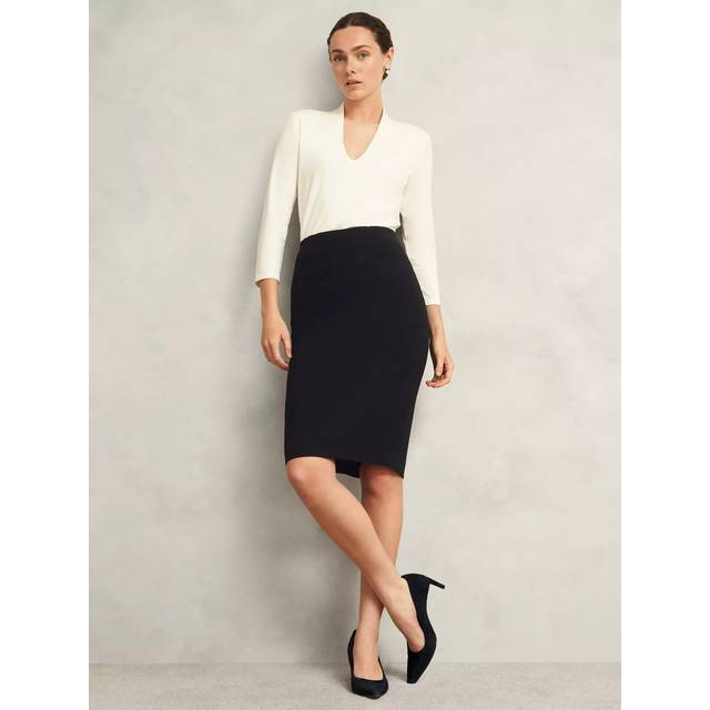 Hobbs Petite Rae Pencil Skirt, Black