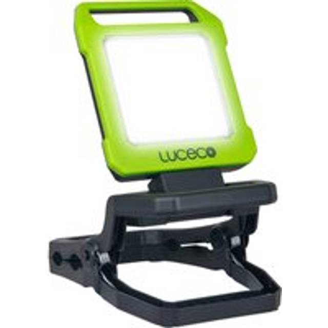 Luceco Rechargeable Usb Folding Clamp Worklight 1000Lm, 9W, 6500K, Green