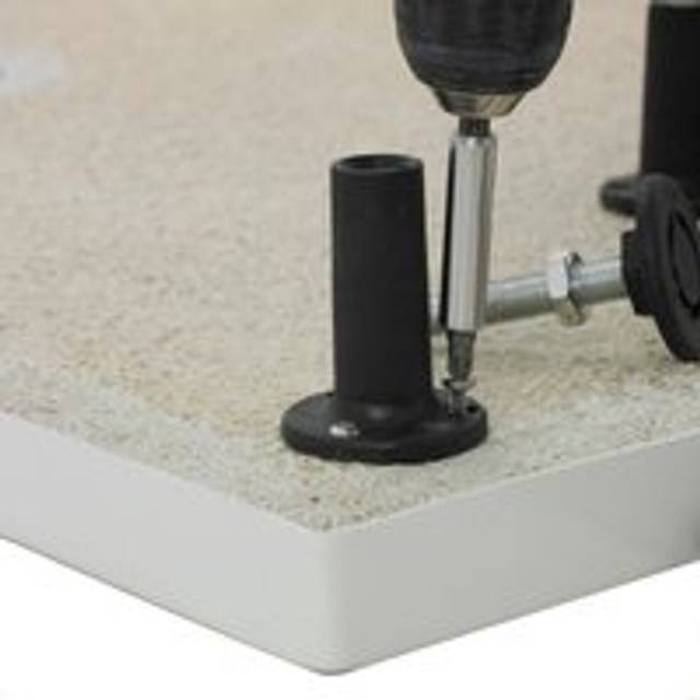 Shower tray leg set & plinth kit - white - 1200mm x 900mm panel