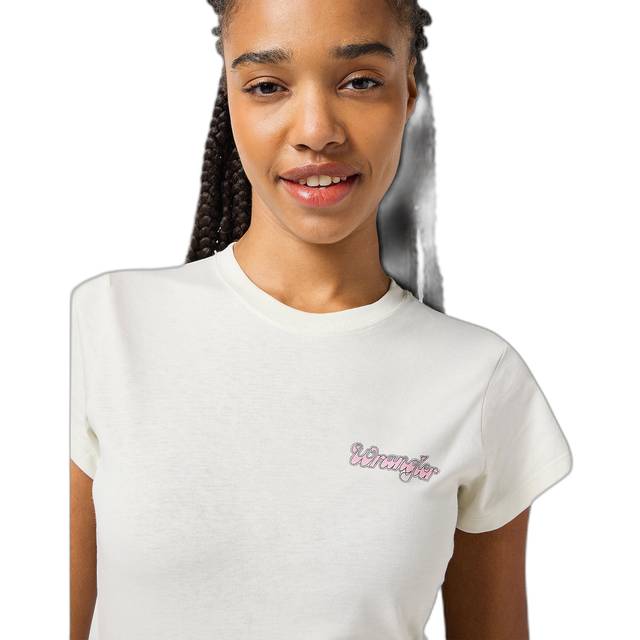 Wrangler Shrunken Band Tee Vintage White Size XL