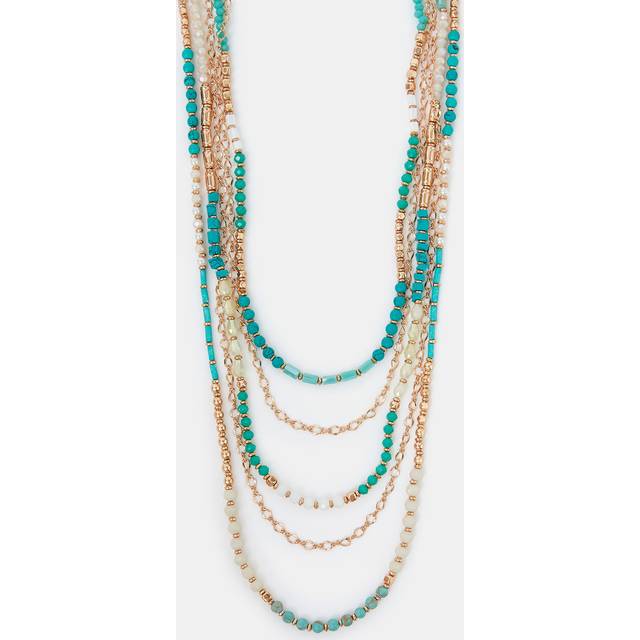 Gold Layered Beaded Necklace - Accessorize - One Size