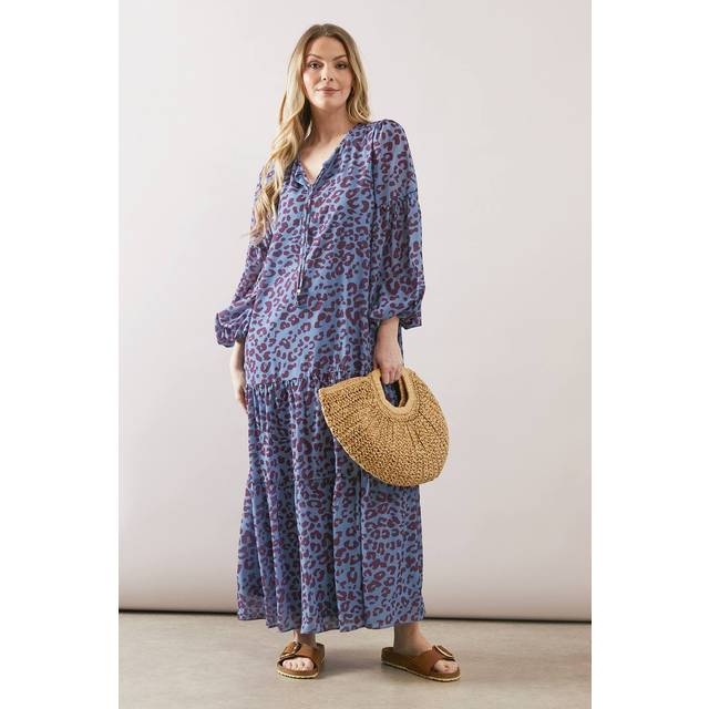 Wallis blue a-line dress womens daywear dresses