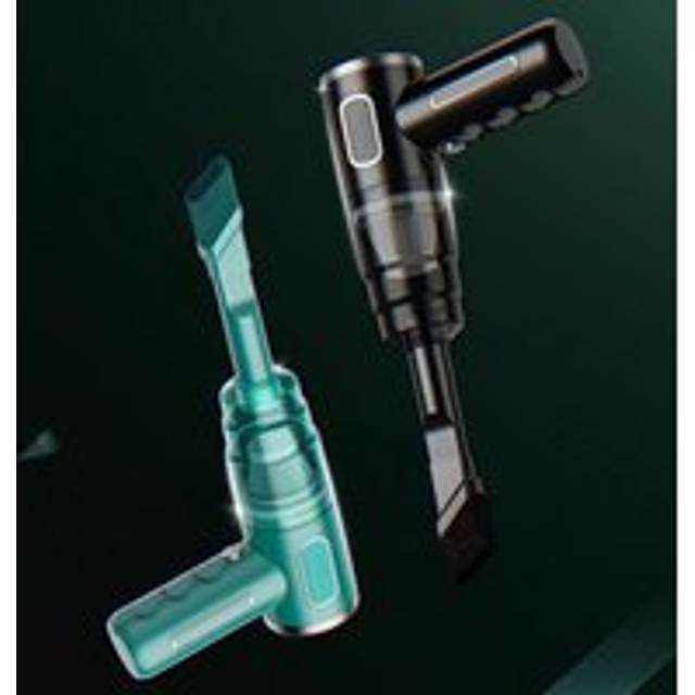 Black Rechargeable Single Cartridge Portable Handheld Mini Vacuum Cleaner - Emerald - 15cm