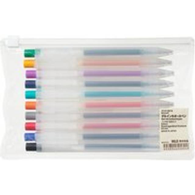 Smooth Retractable Coloured Gel Pens ‐ Set of 10 ‐ 0.5 mm