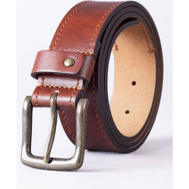 Eskin Leather Belt in Dark Tan