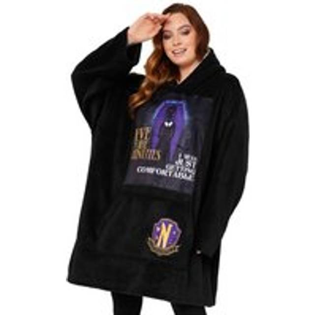 Wednesday womens blanket hoodie poncho sweatshirts comfy cosy