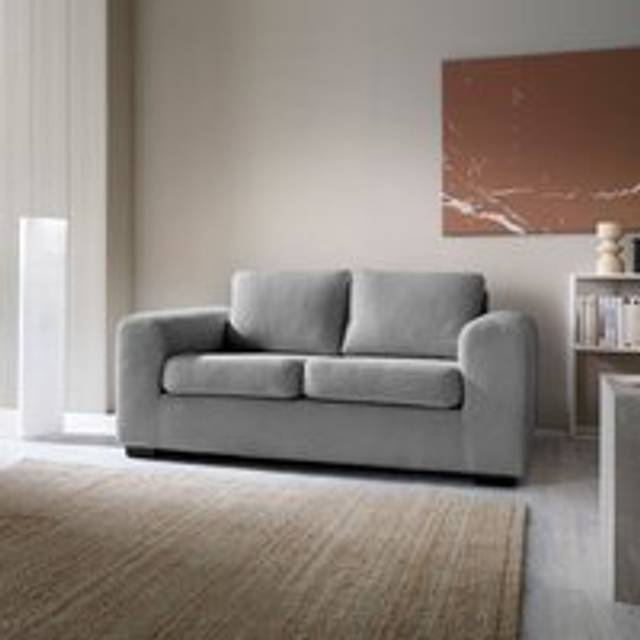 Boston Boucle 3 Seater Sofa 6 colours - Dark Grey - One Size