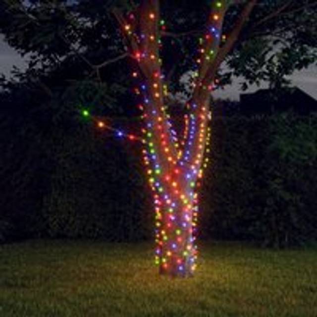 Solar Fairy Lights 2 pcs 2x200 LED Colourful Indoor Outdoor - Multi - One Size