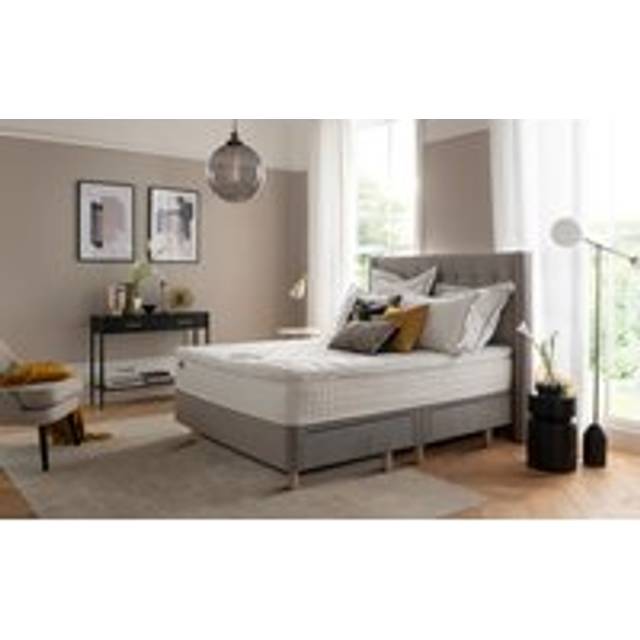 Silentnight Bloomsbury Silver Velvet Bed Frame, King Size, No Storage